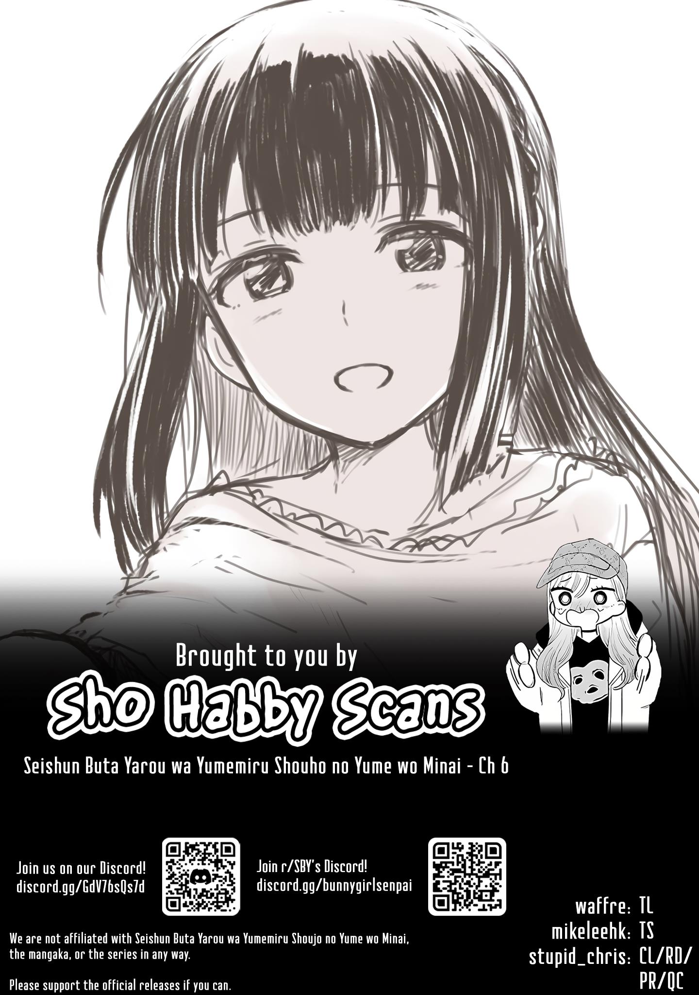 Seishun Buta Yarou Wa Yumemiru Shoujo No Yume Wo Minai - Chapter 6