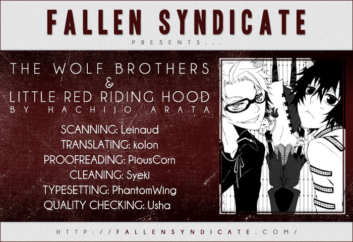 The Wolf Brothers And Little Red Riding Hood - Chapter 1