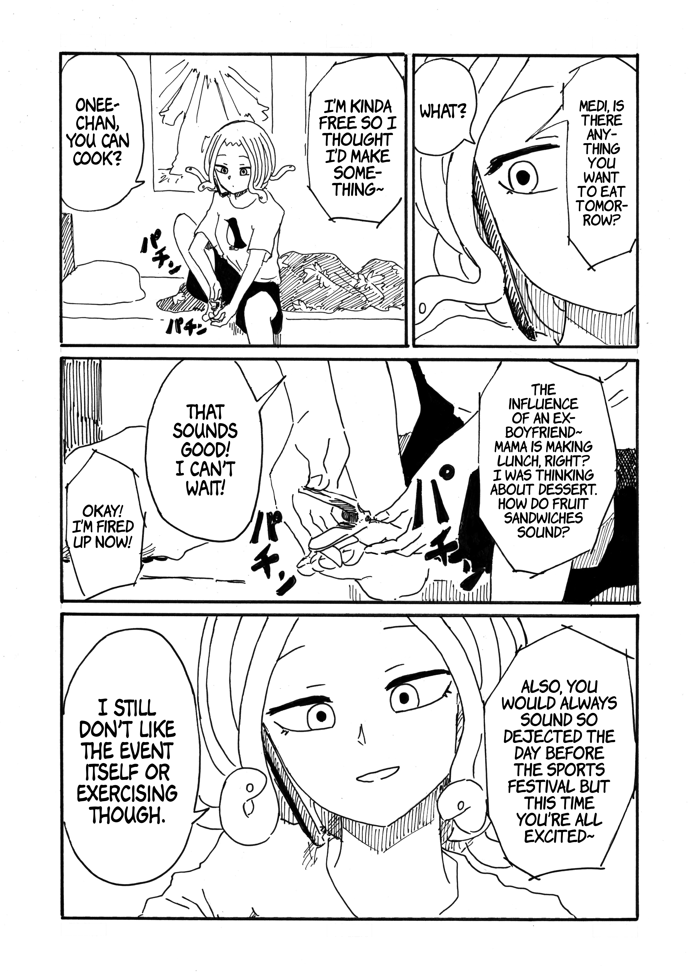 Medusa And Futakuchi-Chan - Vol.3 Chapter 60: The Night Before The Sports Festival