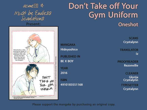 Gakuen Tengoku - Sore Wa Koi Desu Koizumi-Kun - Vol.1 Chapter 4: Don't Take Off Your Gym Uniform