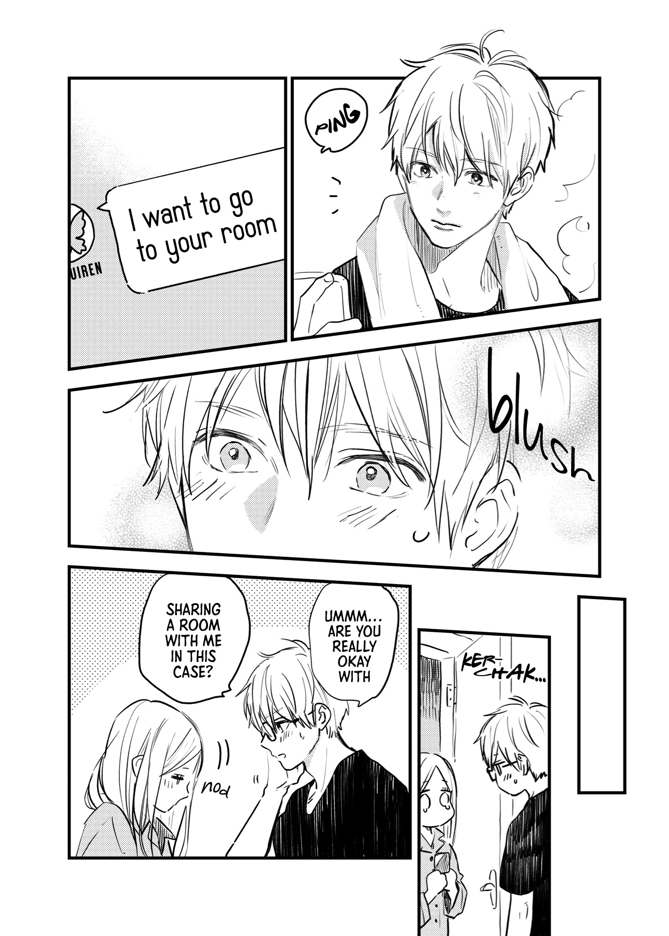 Hibi Chouchou - Chapter 76.4: Twitter Extra - The Silent Couple's Sleepover (1)