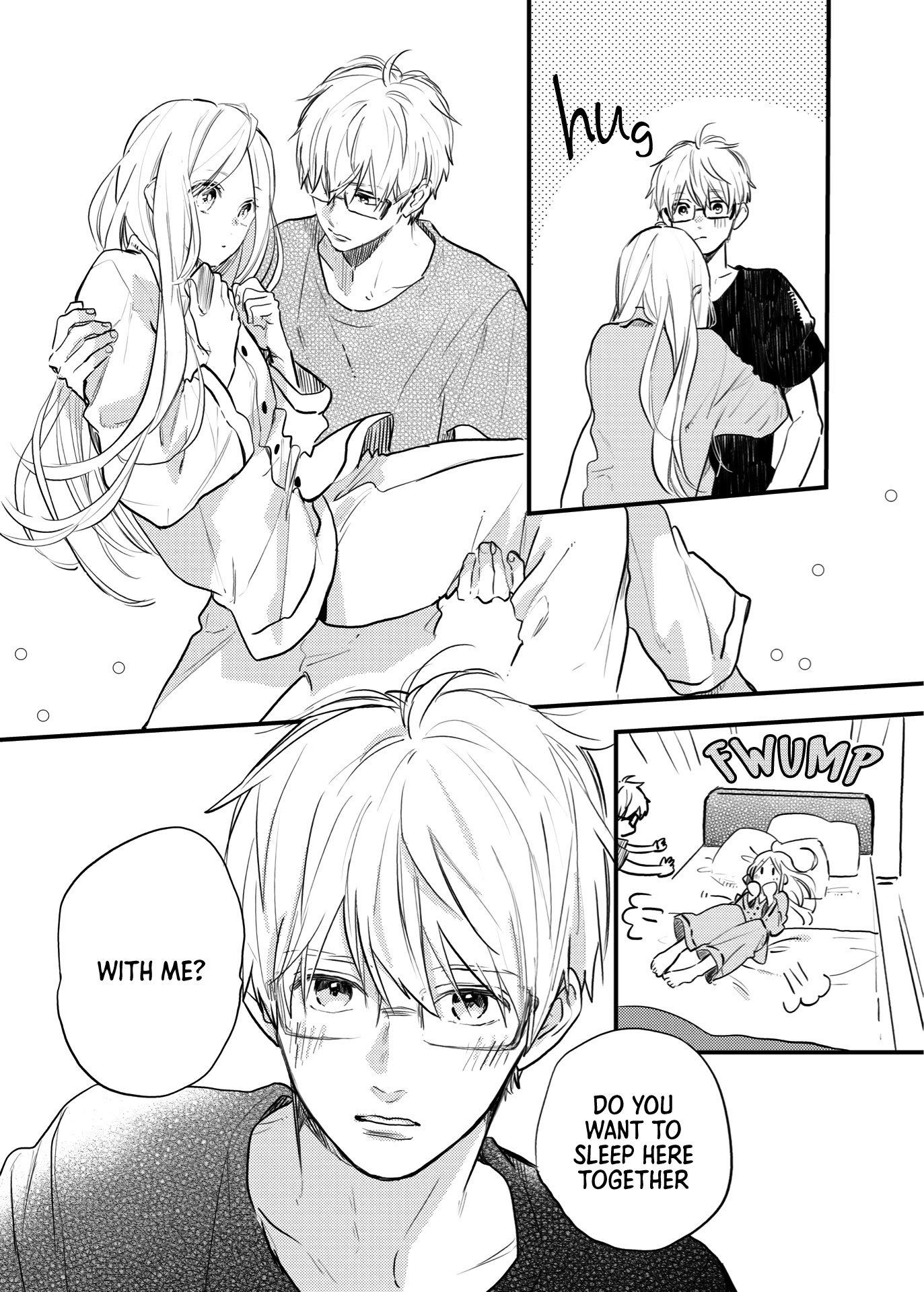 Hibi Chouchou - Chapter 76.4: Twitter Extra - The Silent Couple's Sleepover (1)