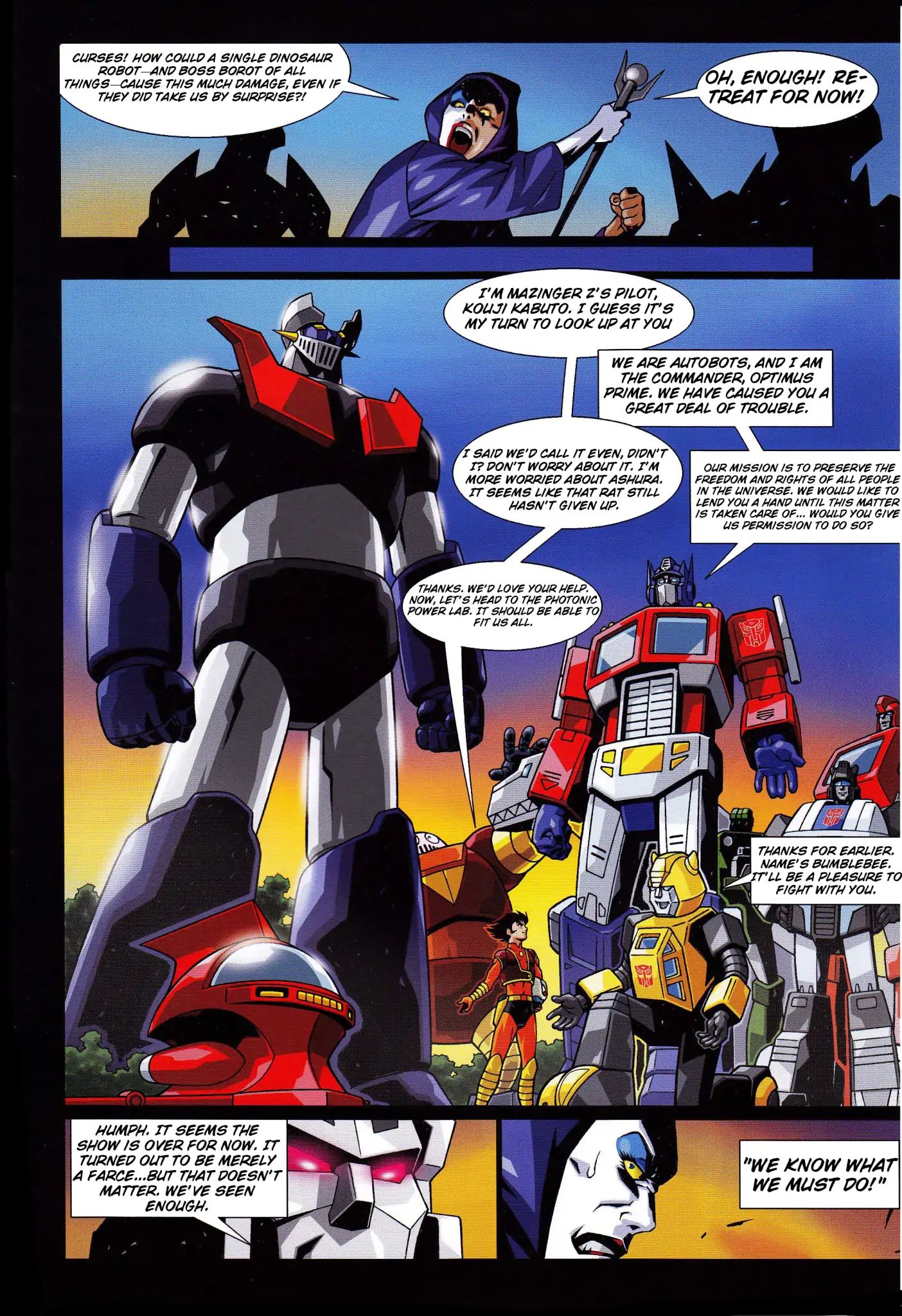 Mazinger Z Vs. Transformers - Chapter 2: (By Hidetsugu Yoshioka)