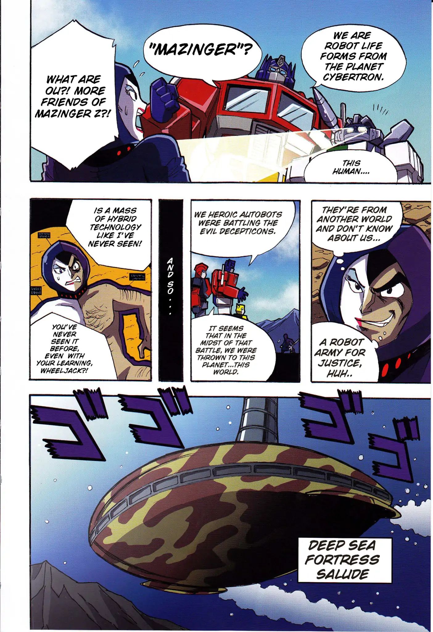 Mazinger Z Vs. Transformers - Chapter 1: Prologue (By Kinutani Yuu)