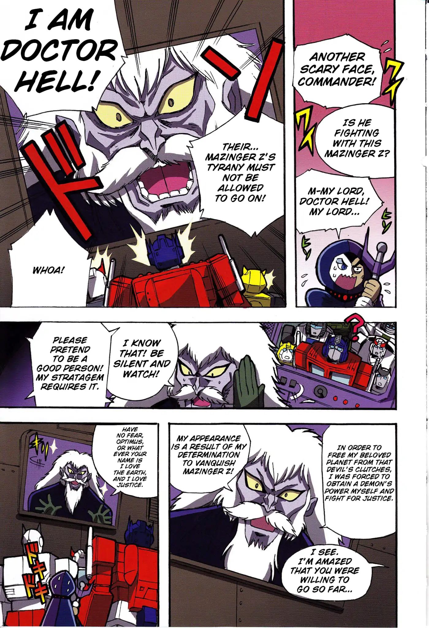 Mazinger Z Vs. Transformers - Chapter 1: Prologue (By Kinutani Yuu)