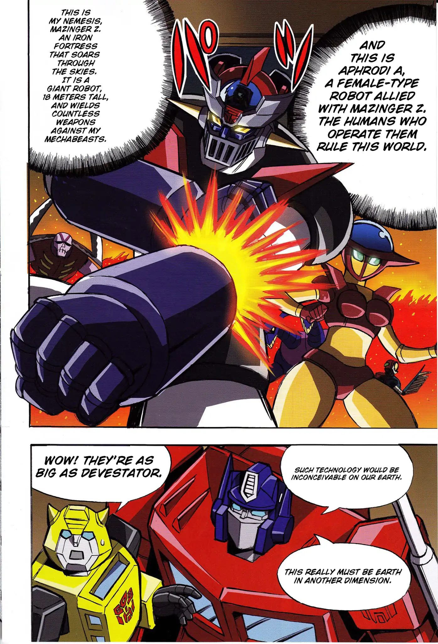 Mazinger Z Vs. Transformers - Chapter 1: Prologue (By Kinutani Yuu)