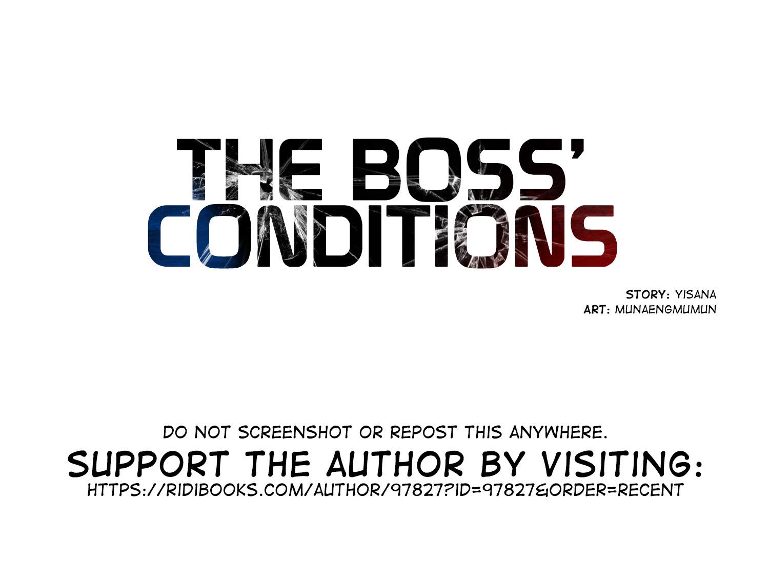 The Boss’ Conditions - Chapter 9