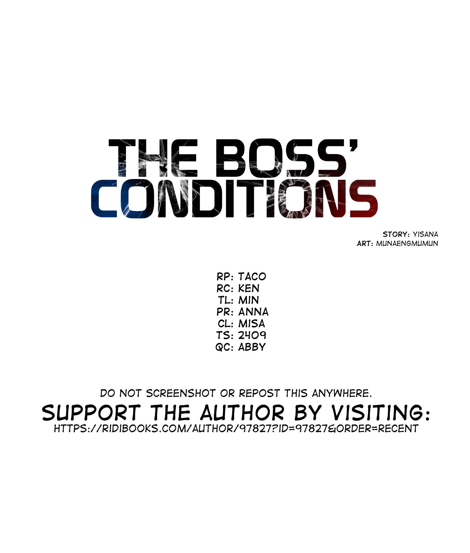 The Boss’ Conditions - Chapter 10