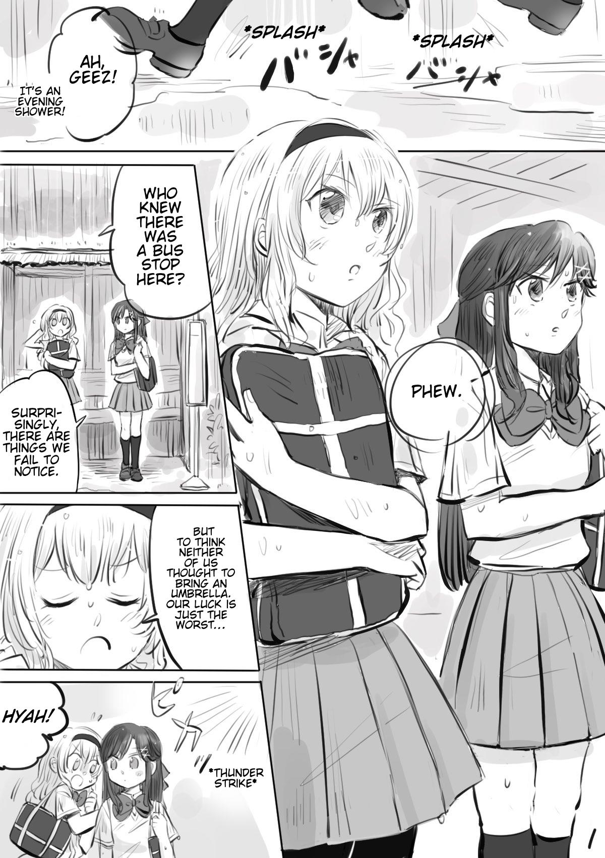 Maya And Claudine (Mayakuro) Short Comics Compilation - Chapter 46: A Sudden Evening Shower