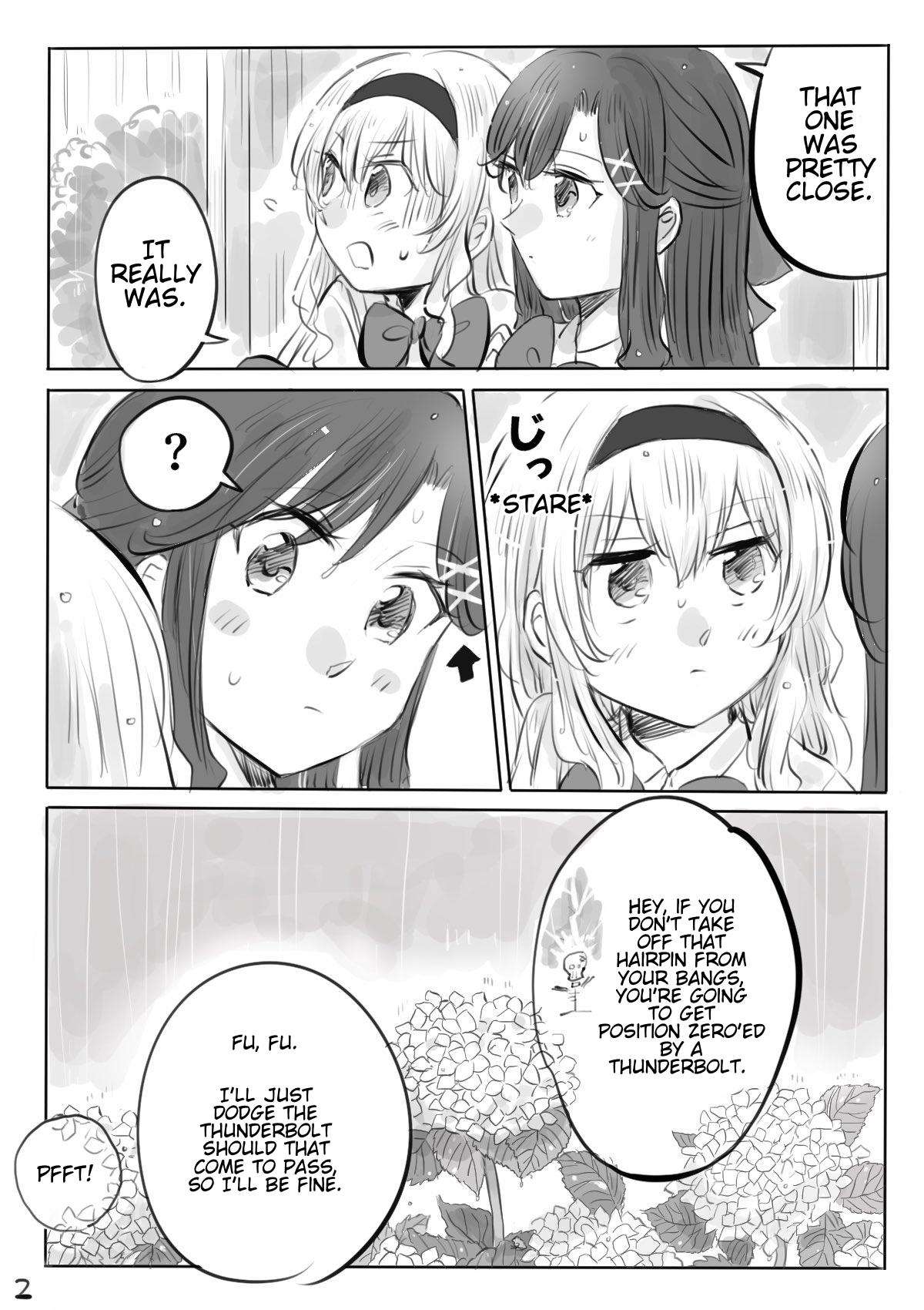 Maya And Claudine (Mayakuro) Short Comics Compilation - Chapter 46: A Sudden Evening Shower