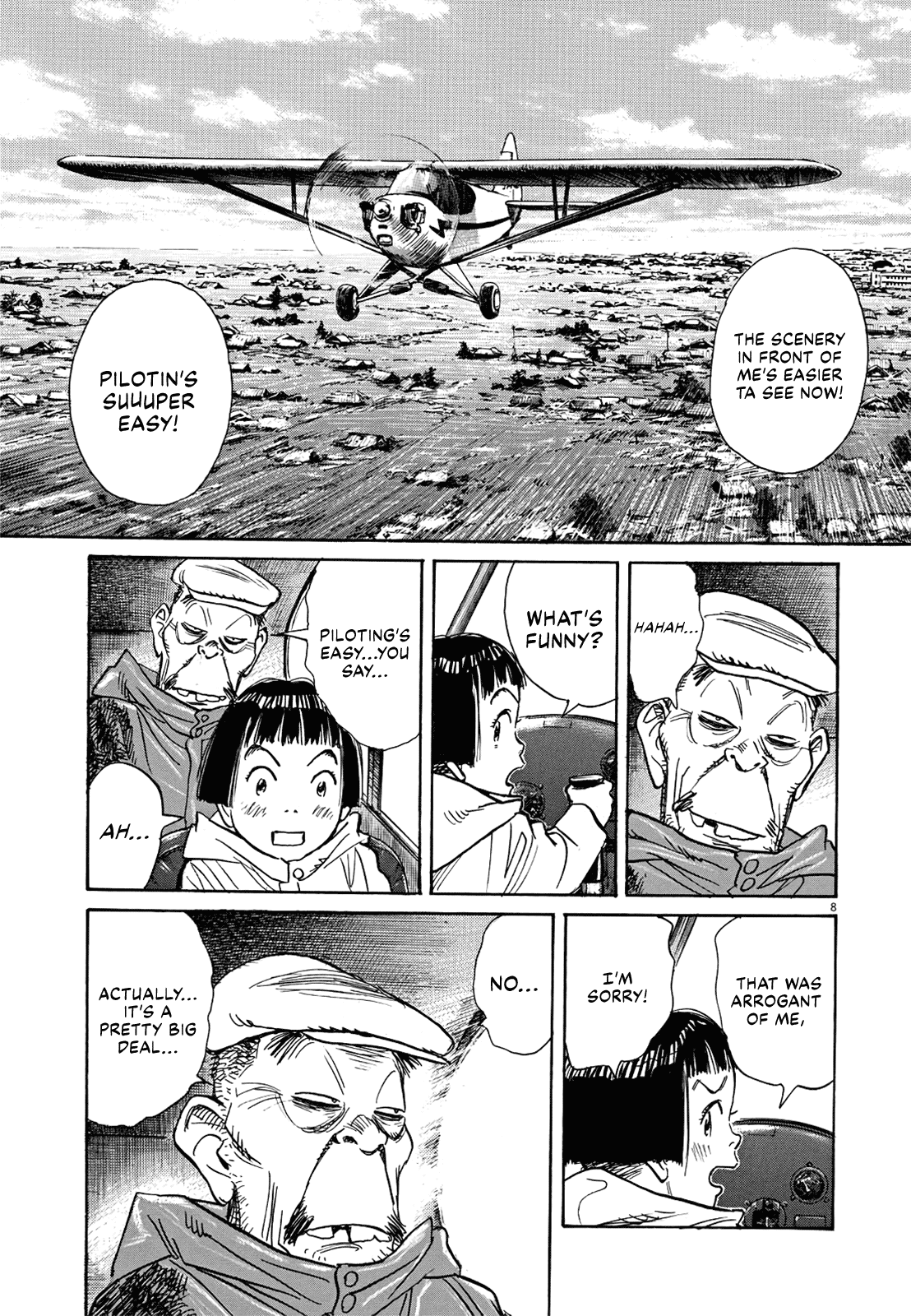 Asadora! - Vol.2 Chapter 12: Real-Deal Plane Ride