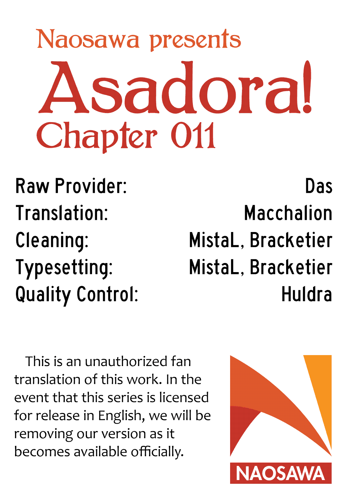 Asadora! - Vol.2 Chapter 11: Steering The Yoke