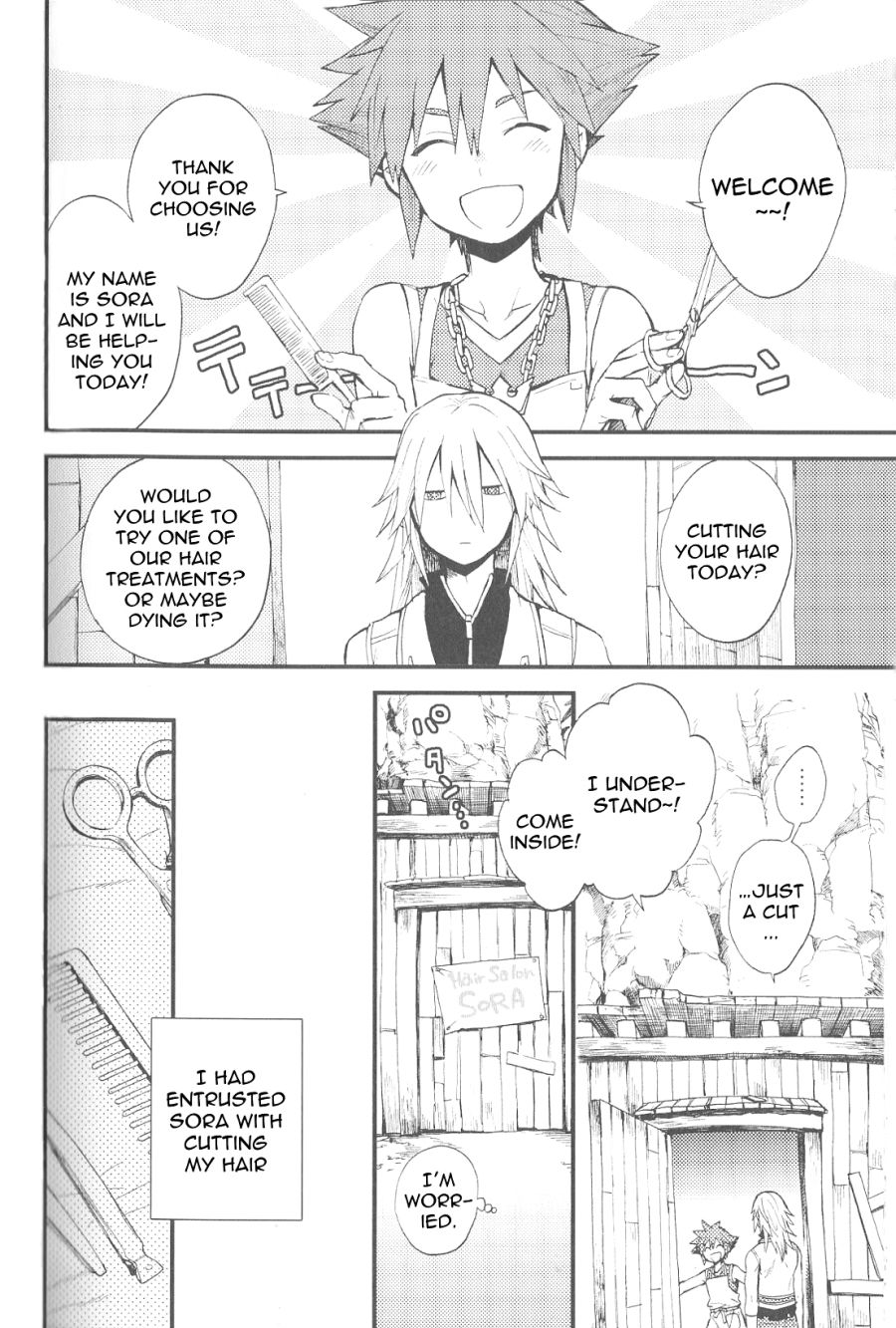 Kingdom Hearts - Rs Collection (Doujinshi Anthology) - Vol.1 Chapter 9: Hair Salon Sora