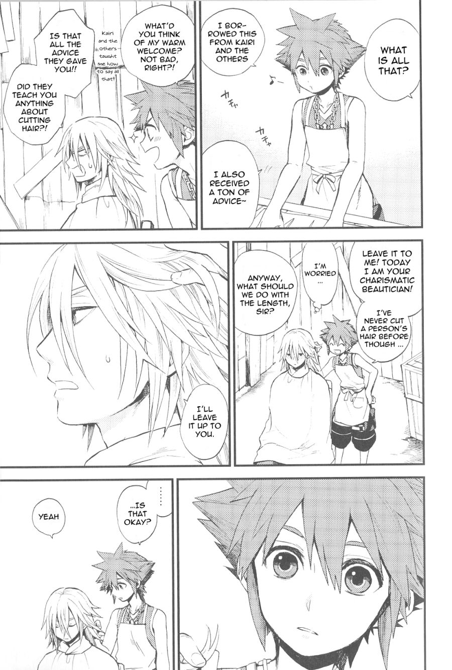 Kingdom Hearts - Rs Collection (Doujinshi Anthology) - Vol.1 Chapter 9: Hair Salon Sora