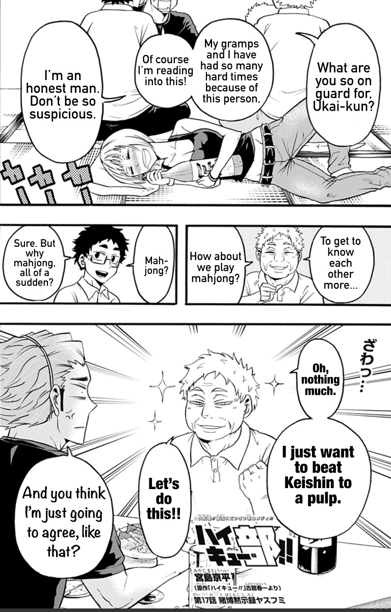 Haikyuu-Bu!! - Vol.2 Chapter 17: Coaches Play Mahjong