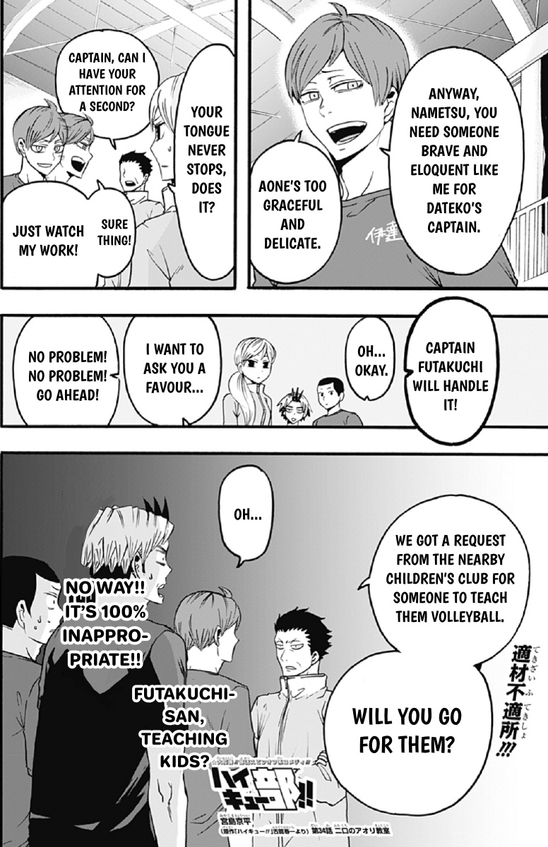 Haikyuu-Bu!! - Vol.3 Chapter 34: Futakuchi Teaches Some Kids