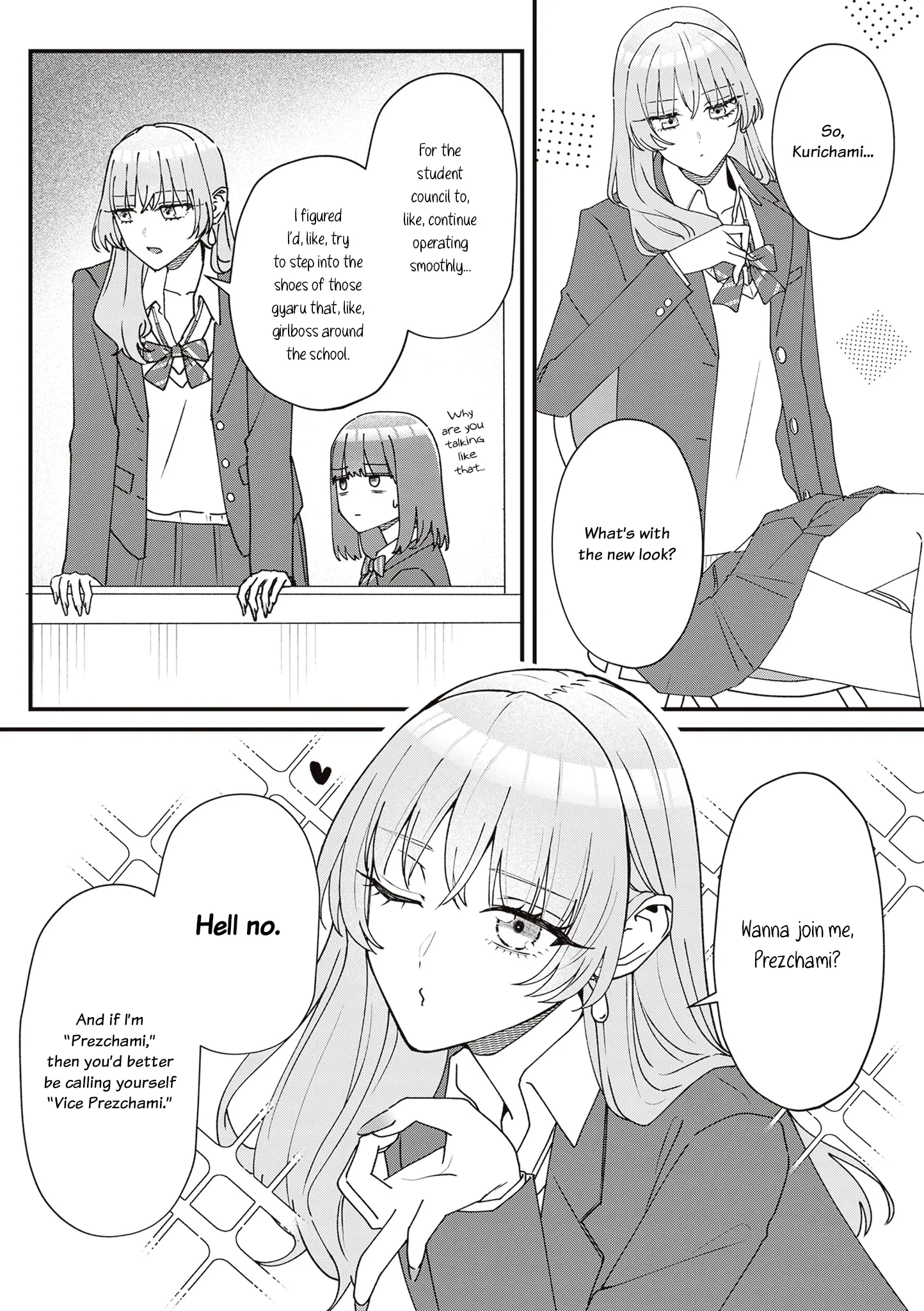 The Main Duties Of The Vice President - Vol.1 Chapter 16: A Gyaru Visits