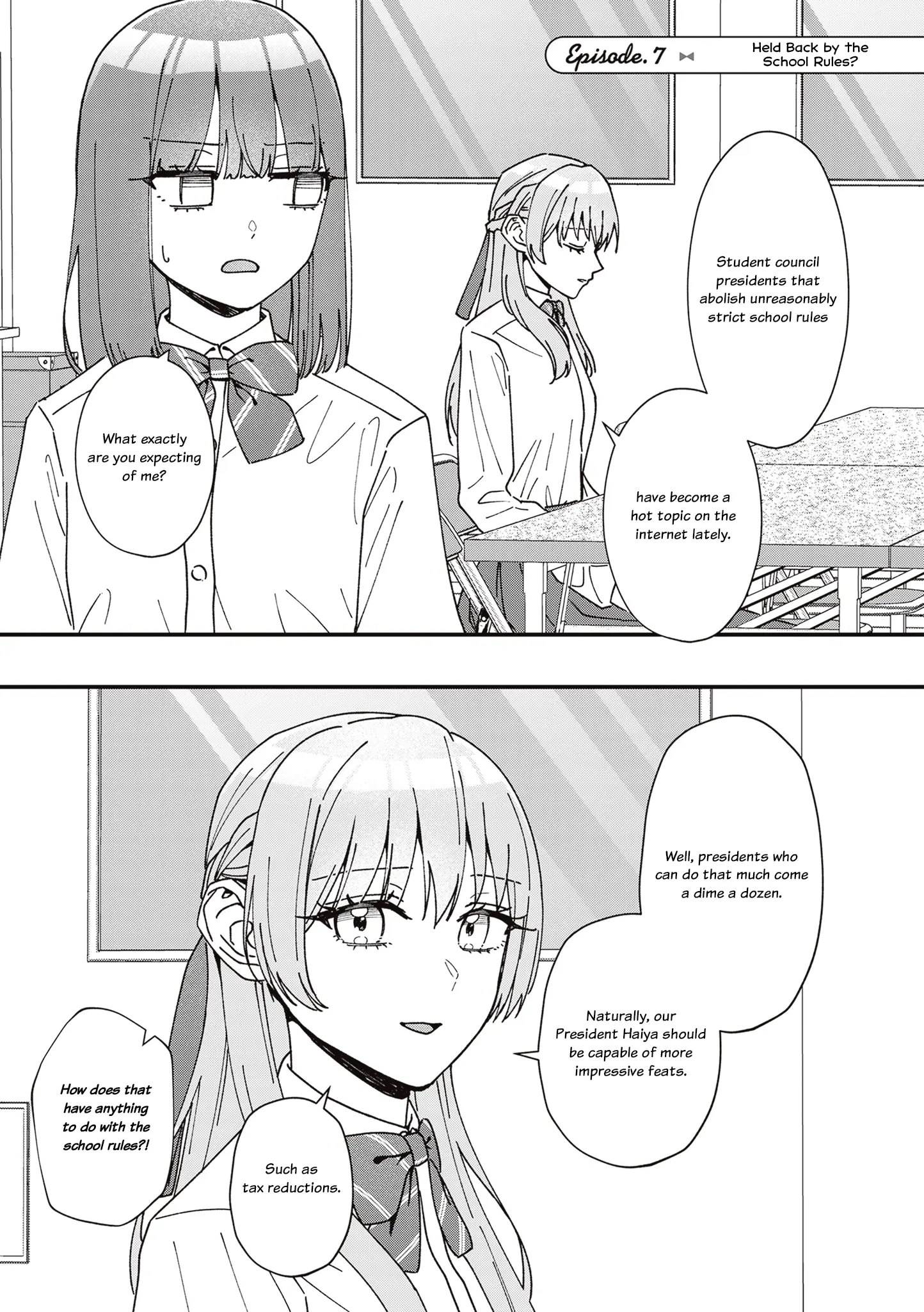 The Main Duties Of The Vice President - Vol.1 Chapter 7: Held Back By The School Rules?