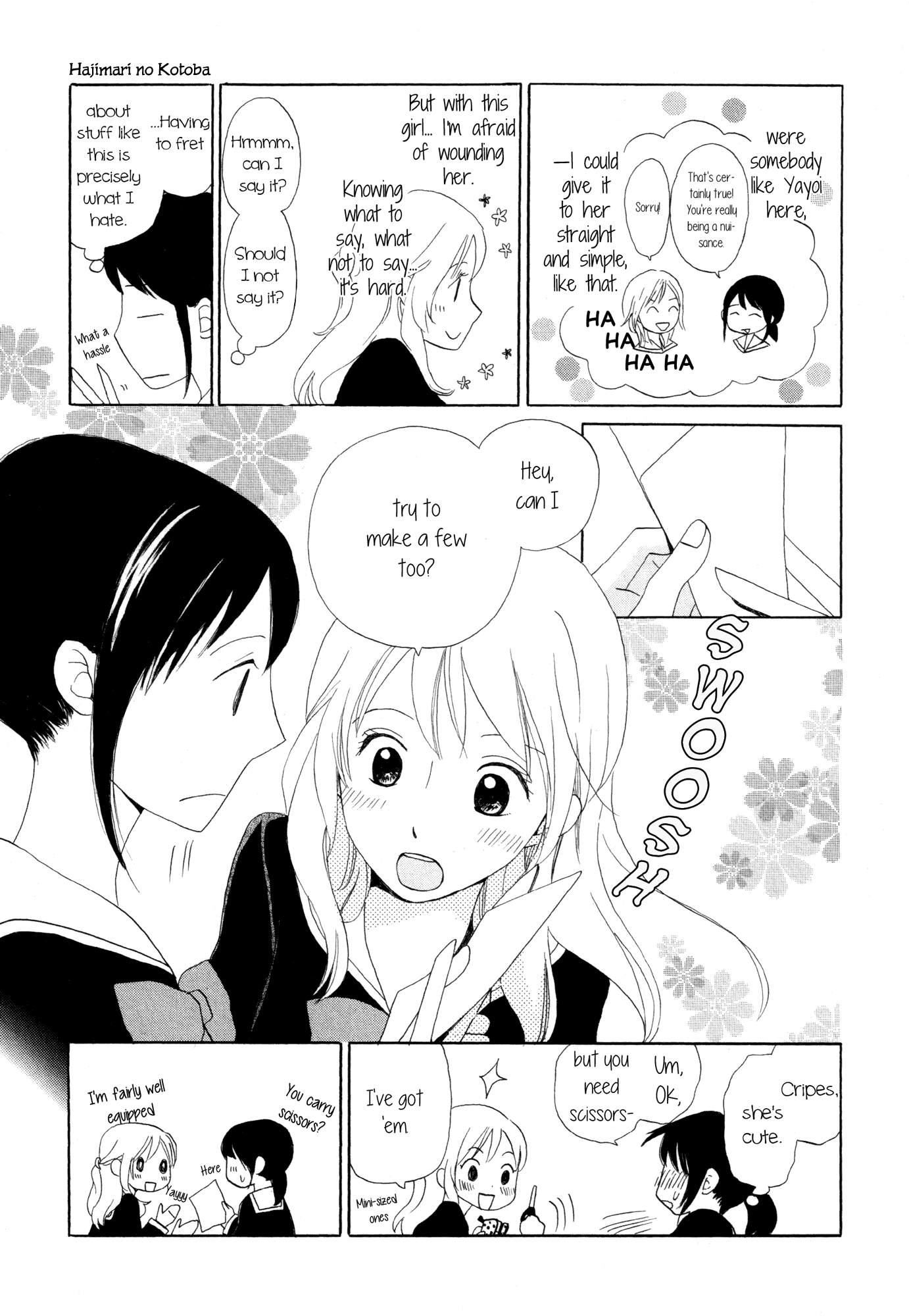 Fuwafuwa No Kimochi - Chapter 3 : Hajimari No Kotoba