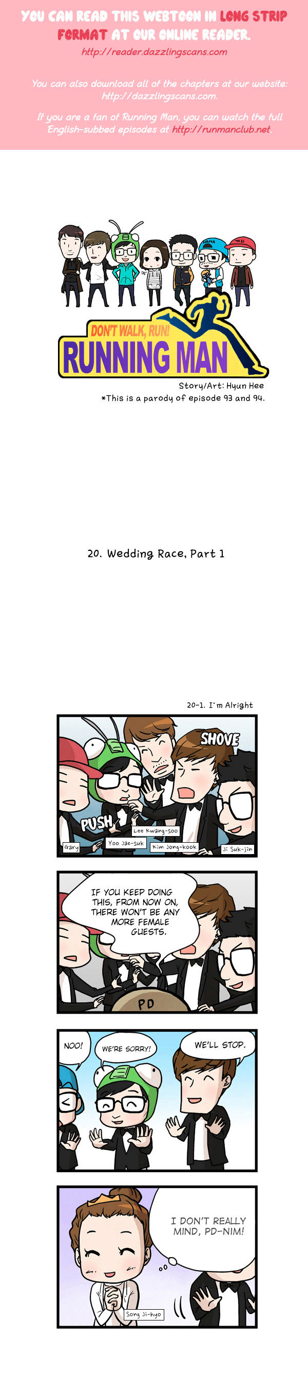 Running Man - Chapter 20.1 : Wedding Race, Part 1