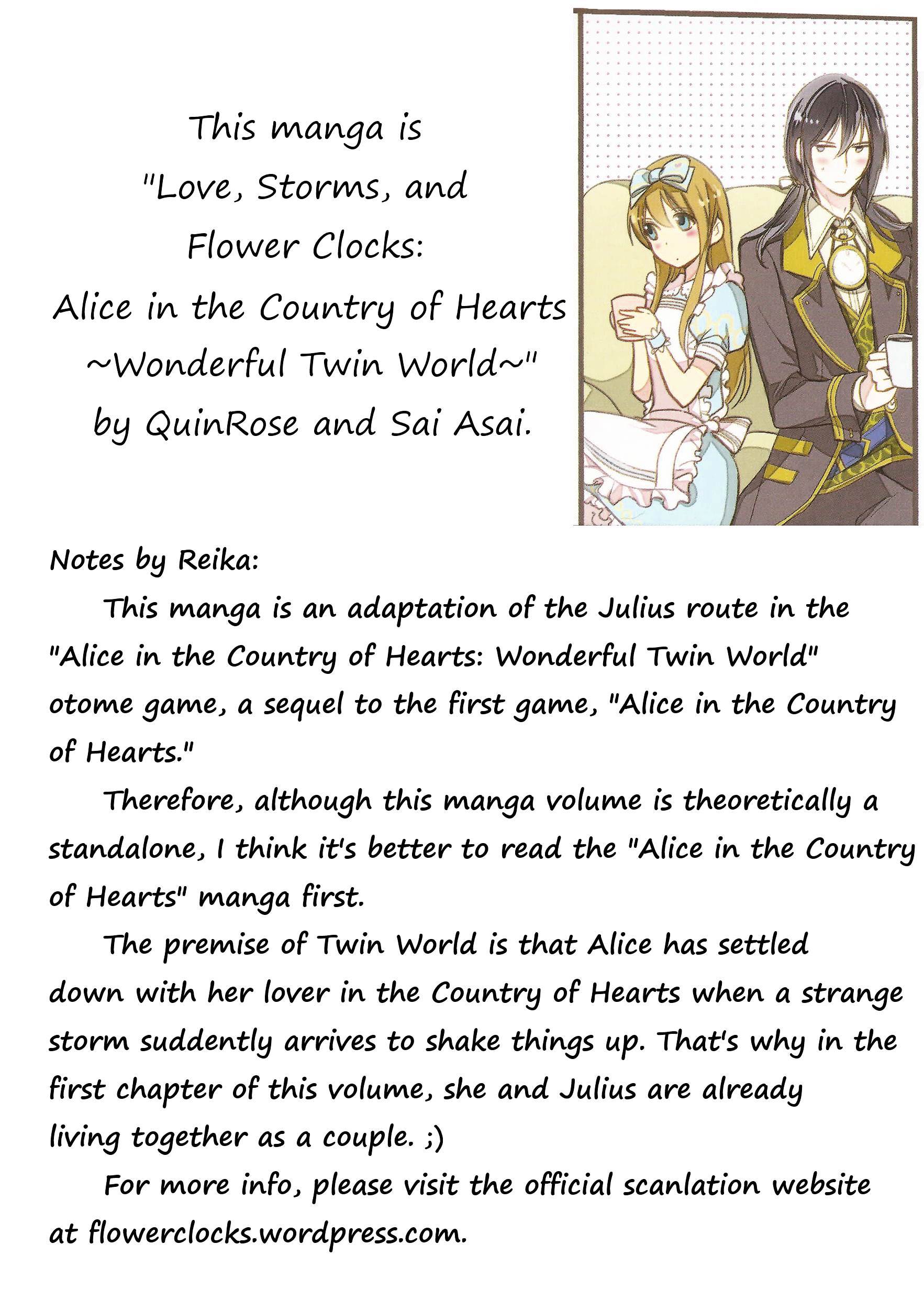 Koi To Arashi To Hanadokei - Heat No Kuni No Alice - Wonderful Twin World - Vol.1 Chapter 1