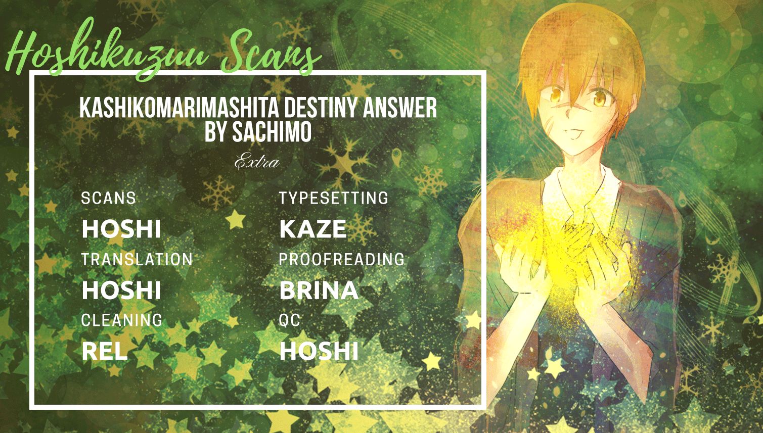 Kashikomarimashita, Destiny - Chapter 12.5 : Extra (End)