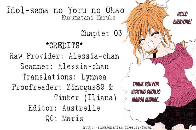 Idol-Sama No Yoru No Okao - Vol.1 Chapter 3