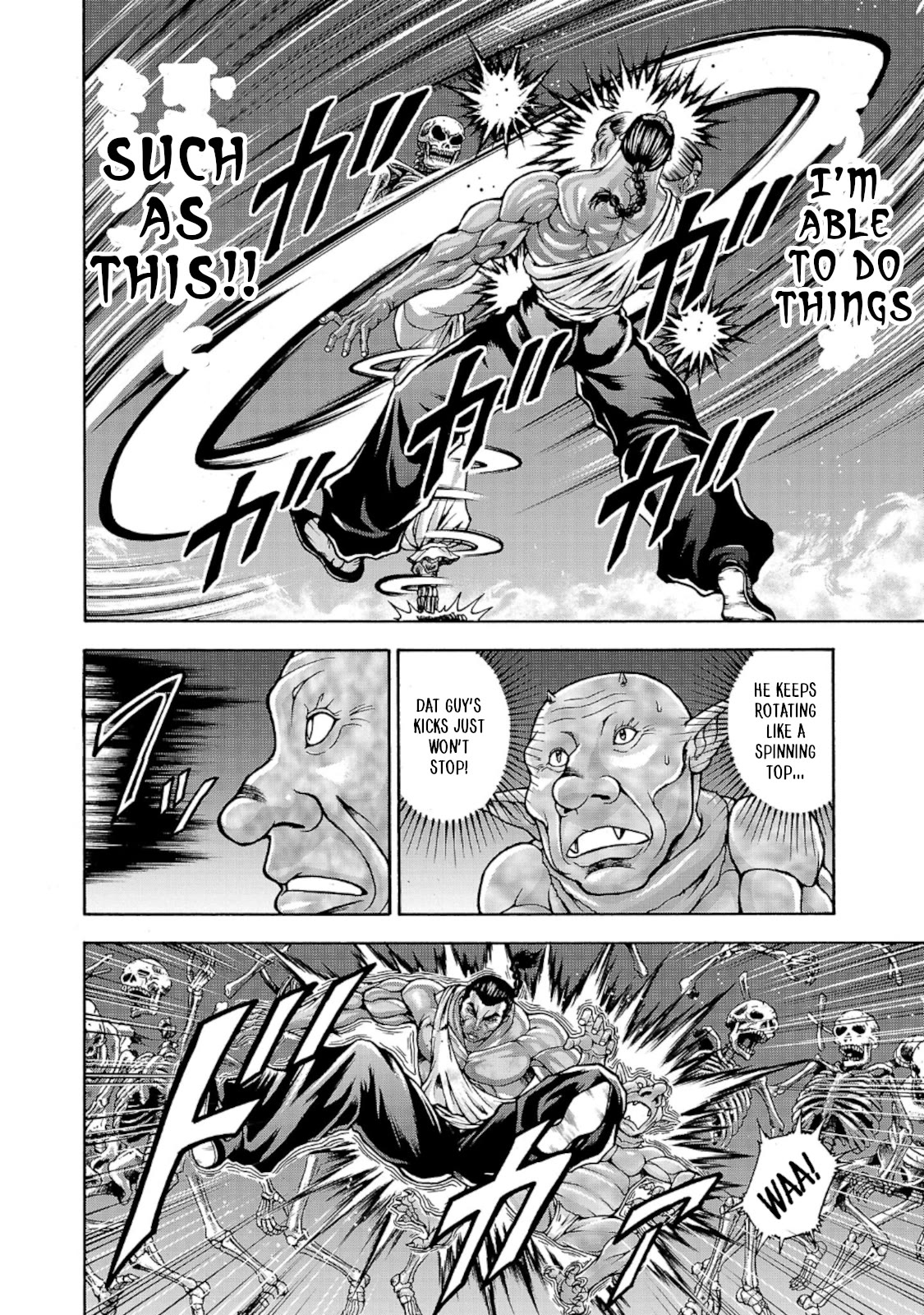 Baki Gaiden - Retsu Kaioh Isekai Tensei Shitemo Ikkō Kamawan! - Chapter 34: Spinning Top