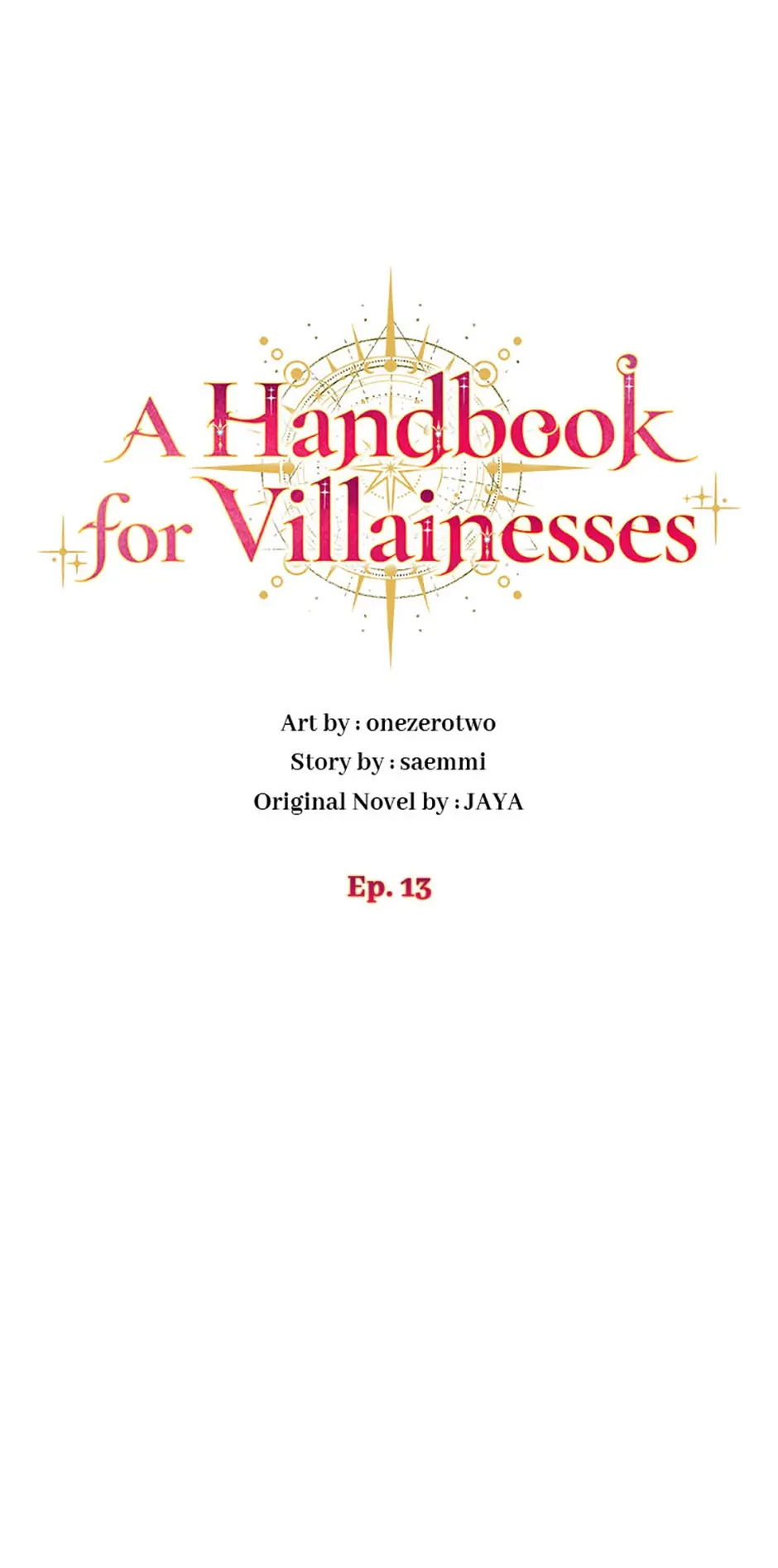 The Guidebook For Villainesses - Chapter 13