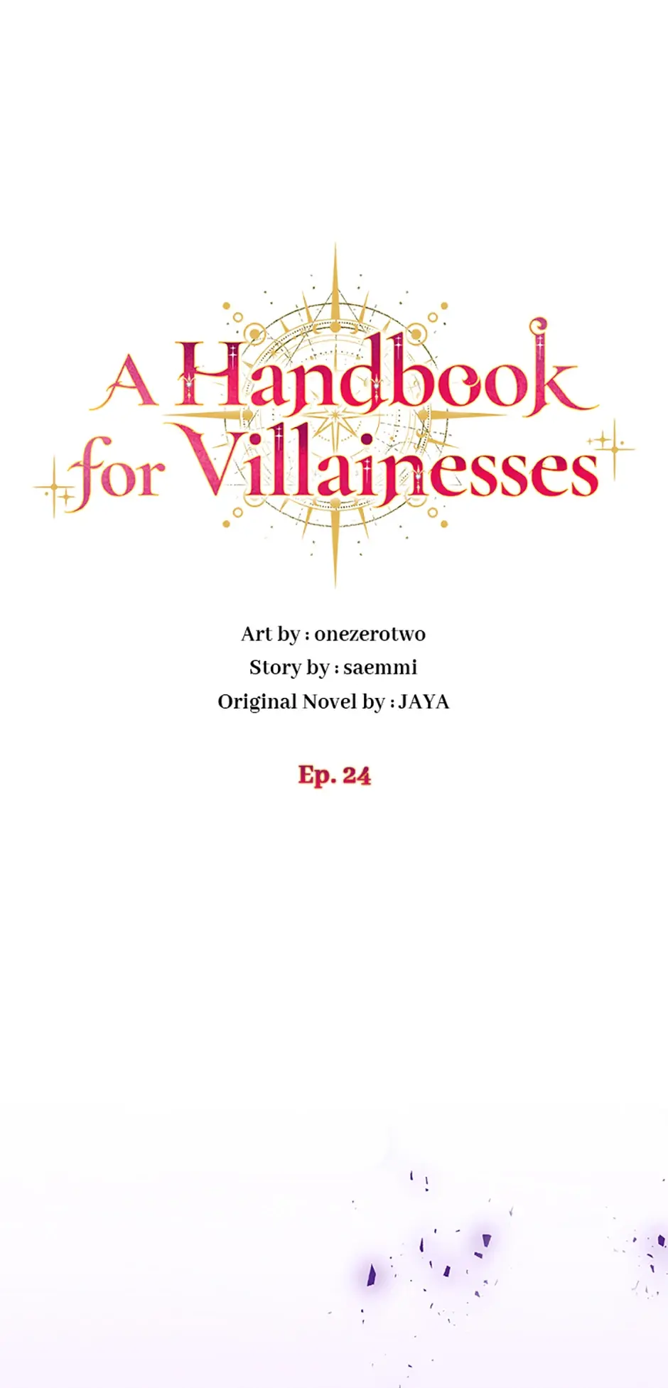 The Guidebook For Villainesses - Chapter 24