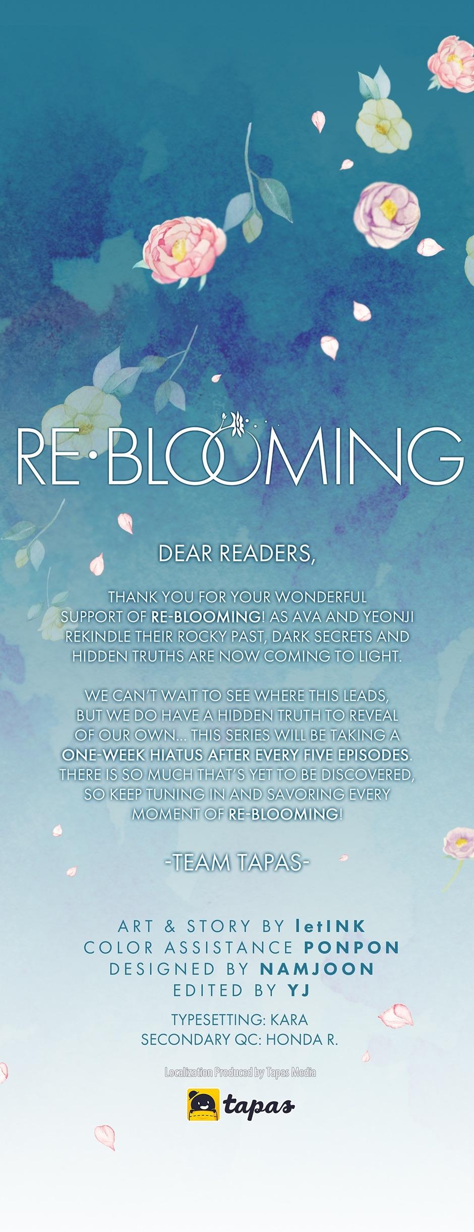 Re-Blooming - Notice. : Special Announcement