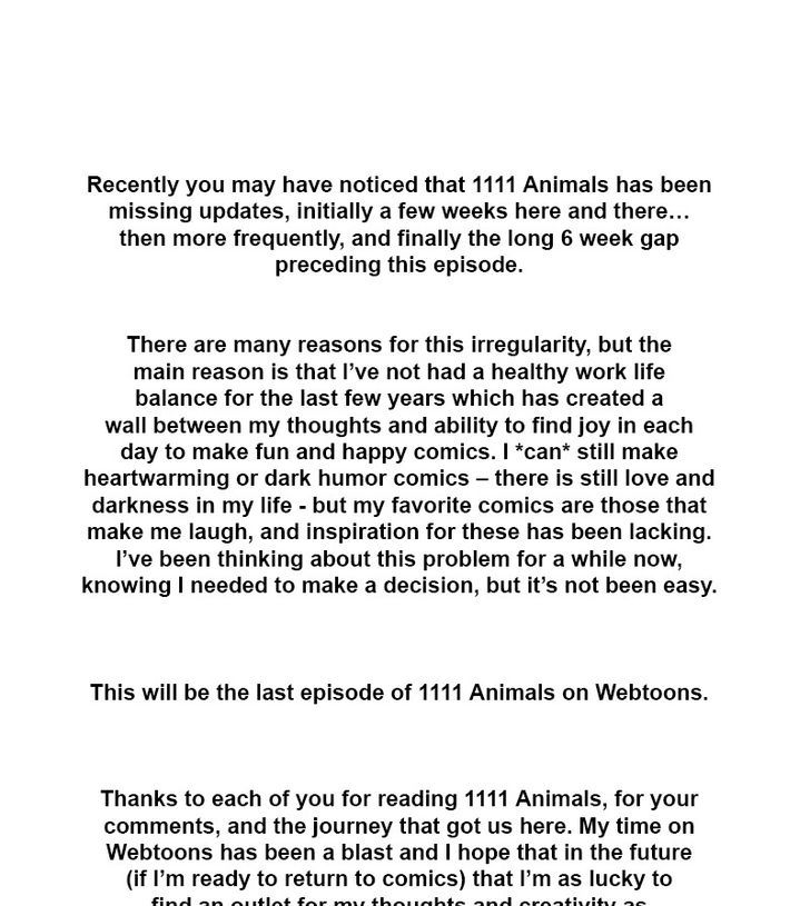 1111 Animals - Chapter 110