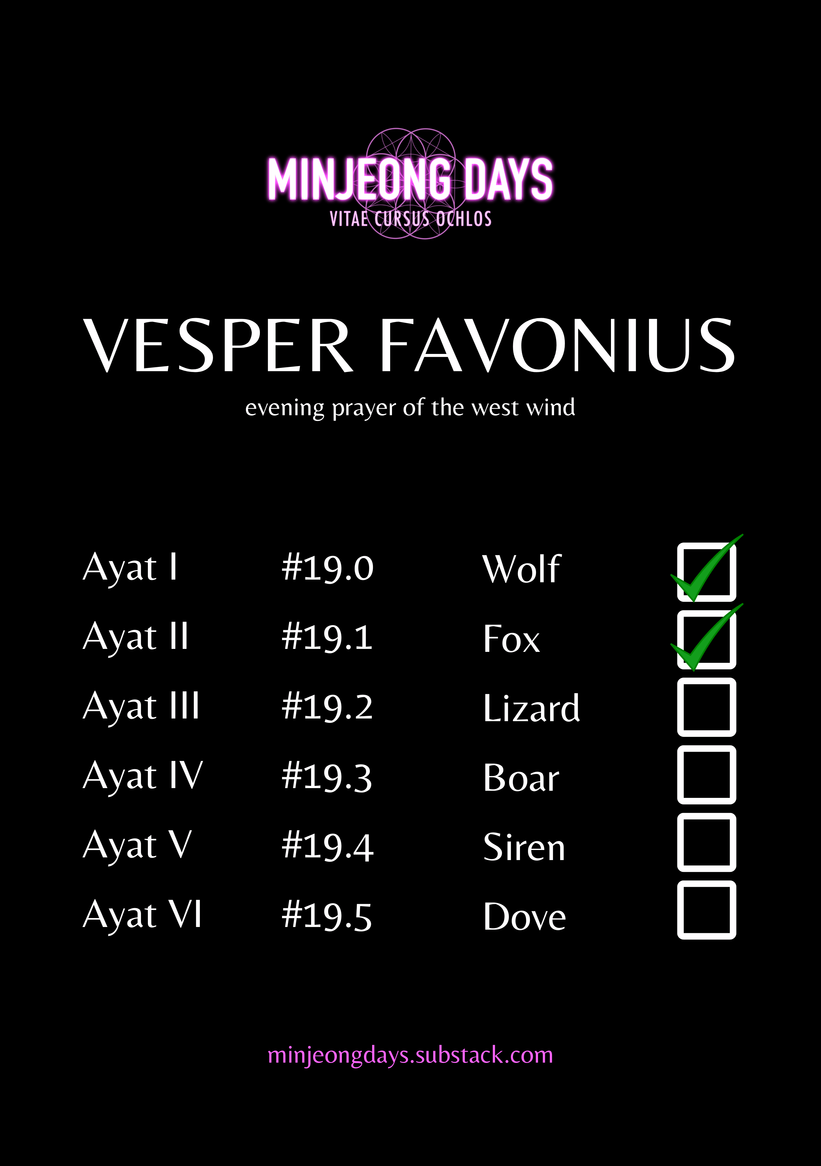 Minjeong Days - Vol.4 Chapter 19.1: Vesper Favonius [Ii / Fox]