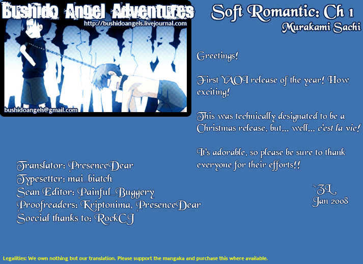 Soft Romantic - Vol.1 Chapter 1