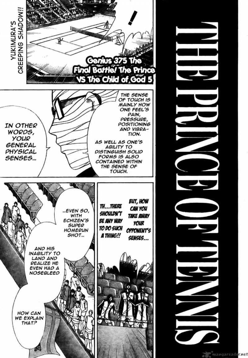 Prince Of Tennis - Chapter 375 : Final Battle! The Prince Vs The Child Of God 5