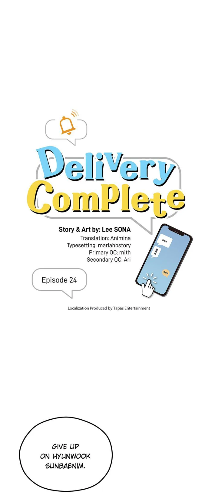 Delivery Complete - Chapter 24