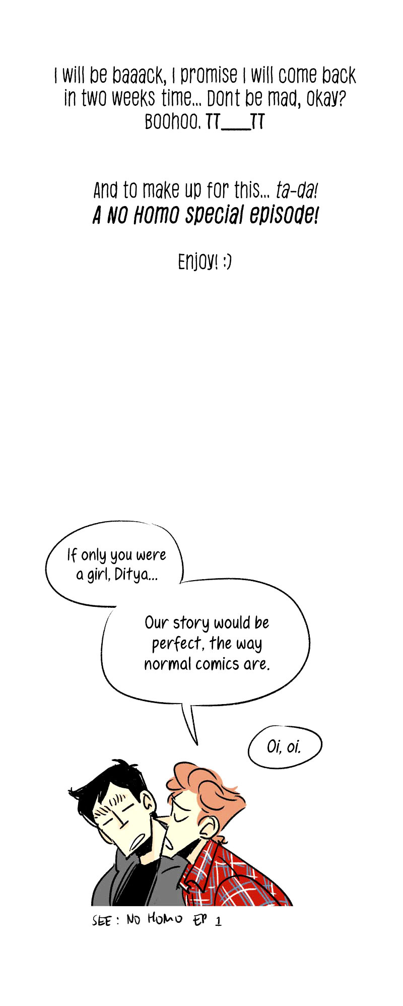 No Homo - Chapter 12.1 : Notice