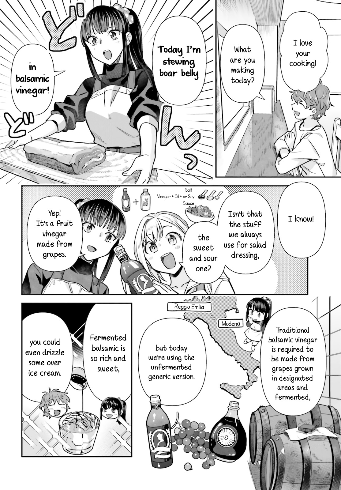 Shinmai Shimai No Futari Gohan - Chapter 60: Boar Stewed In Balsamic Vinegar