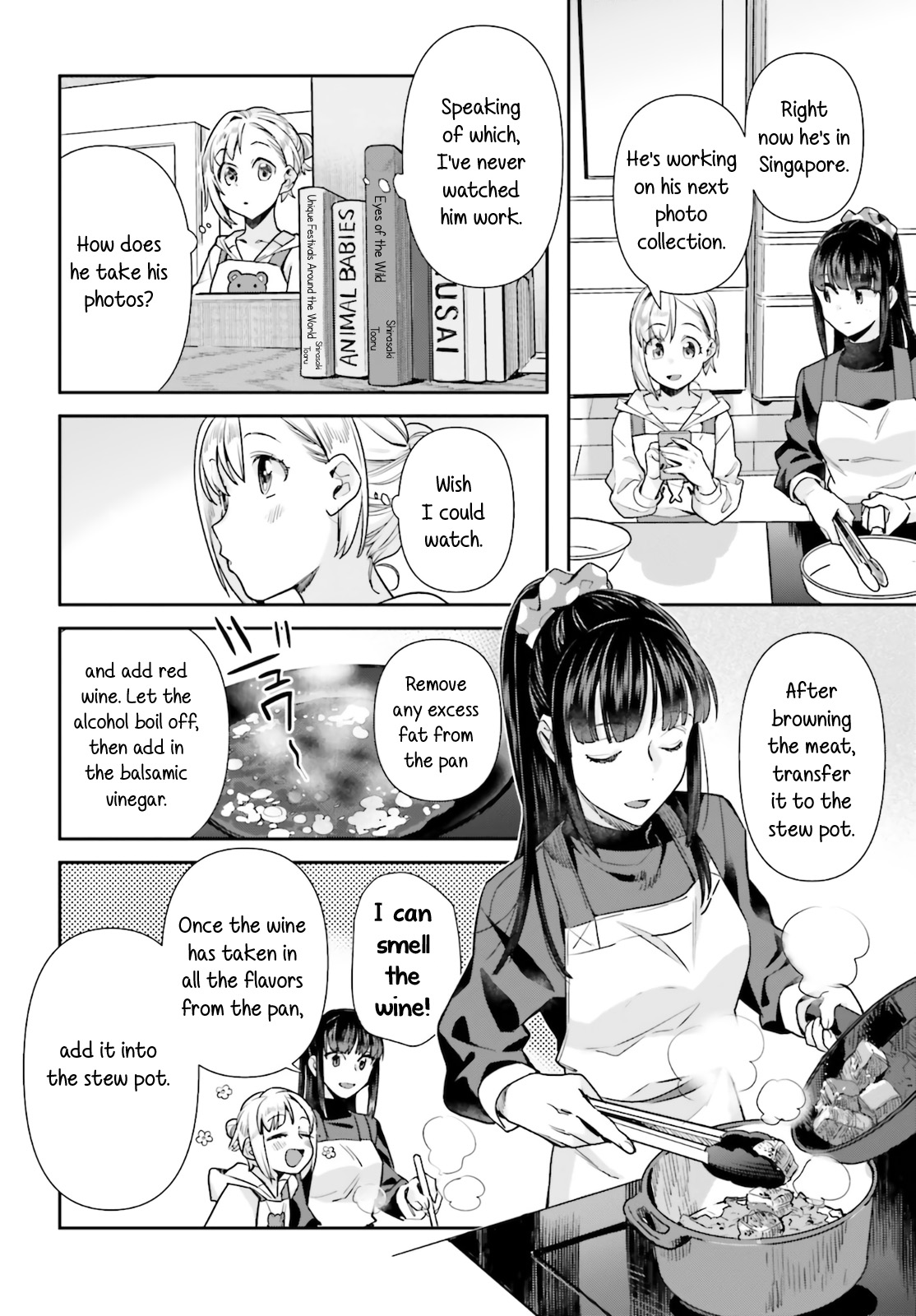 Shinmai Shimai No Futari Gohan - Chapter 60: Boar Stewed In Balsamic Vinegar