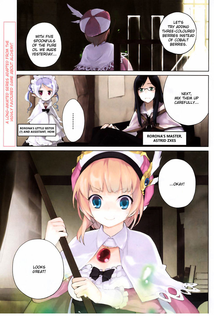 Rorona No Atelier: Watashi No Takaramono - Vol.1 Chapter 1 : Rorona's Atelier