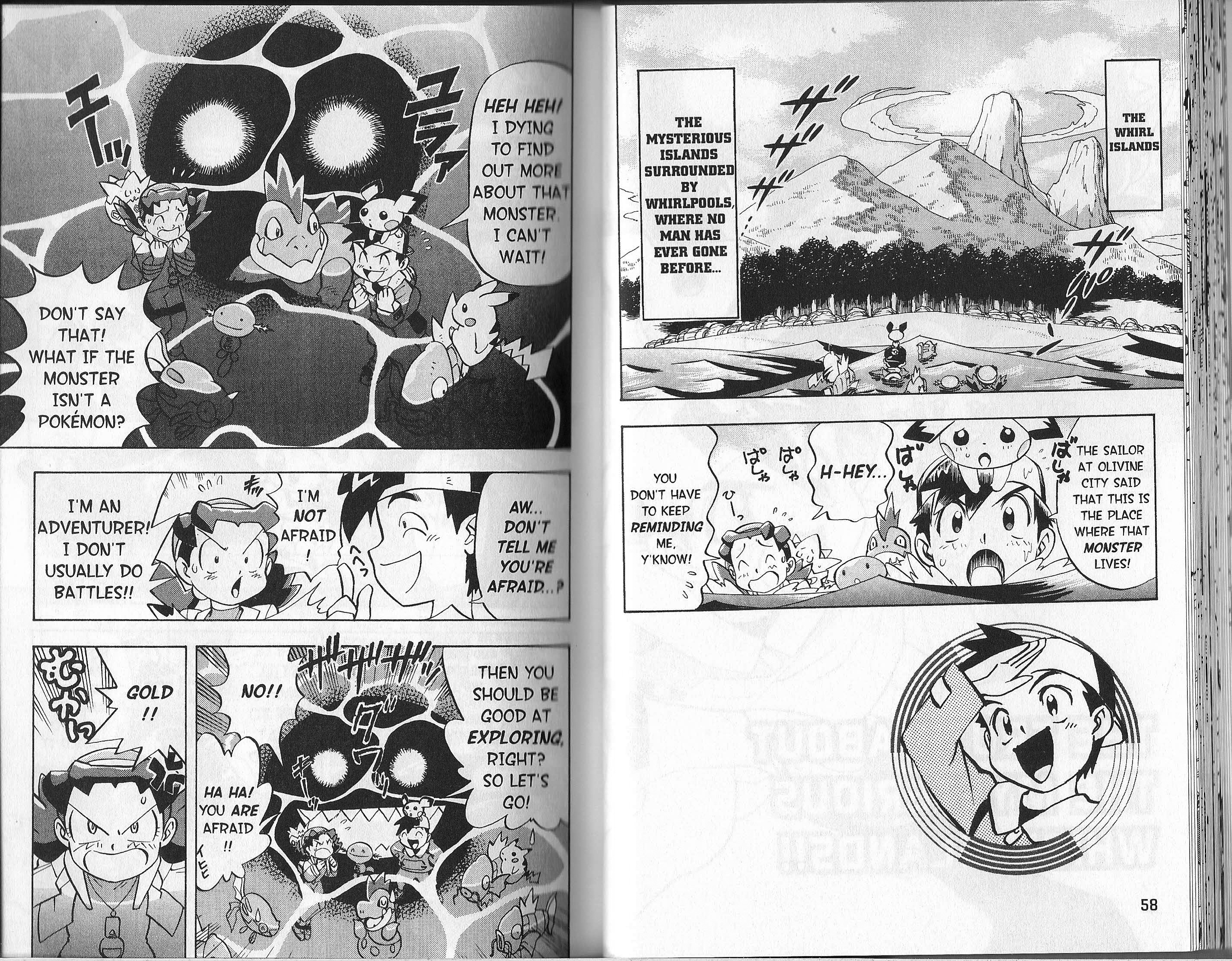 Pocket Monster Kin Gin: Golden Boys - Vol.3 Chapter 19: The Truth About The Mysterious Whirl Islands!!