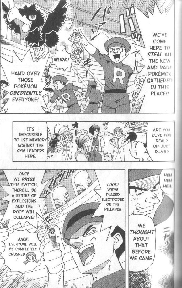 Pocket Monster Kin Gin: Golden Boys - Vol.2 Chapter 11: Gold And Black Vs Team Rocket