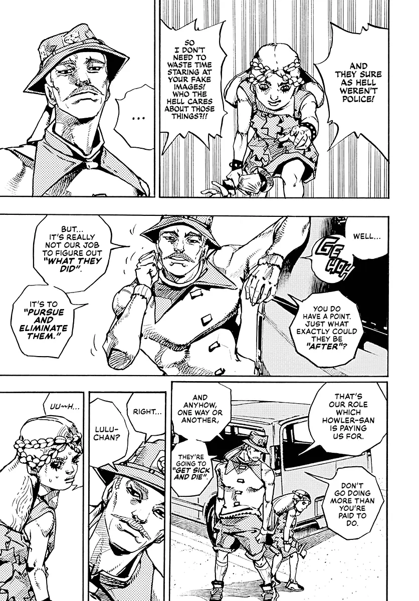 Jojo's Bizarre Adventure Part 9 - The Jojolands - Chapter 17: That Girl's Bags' Groove Part 2