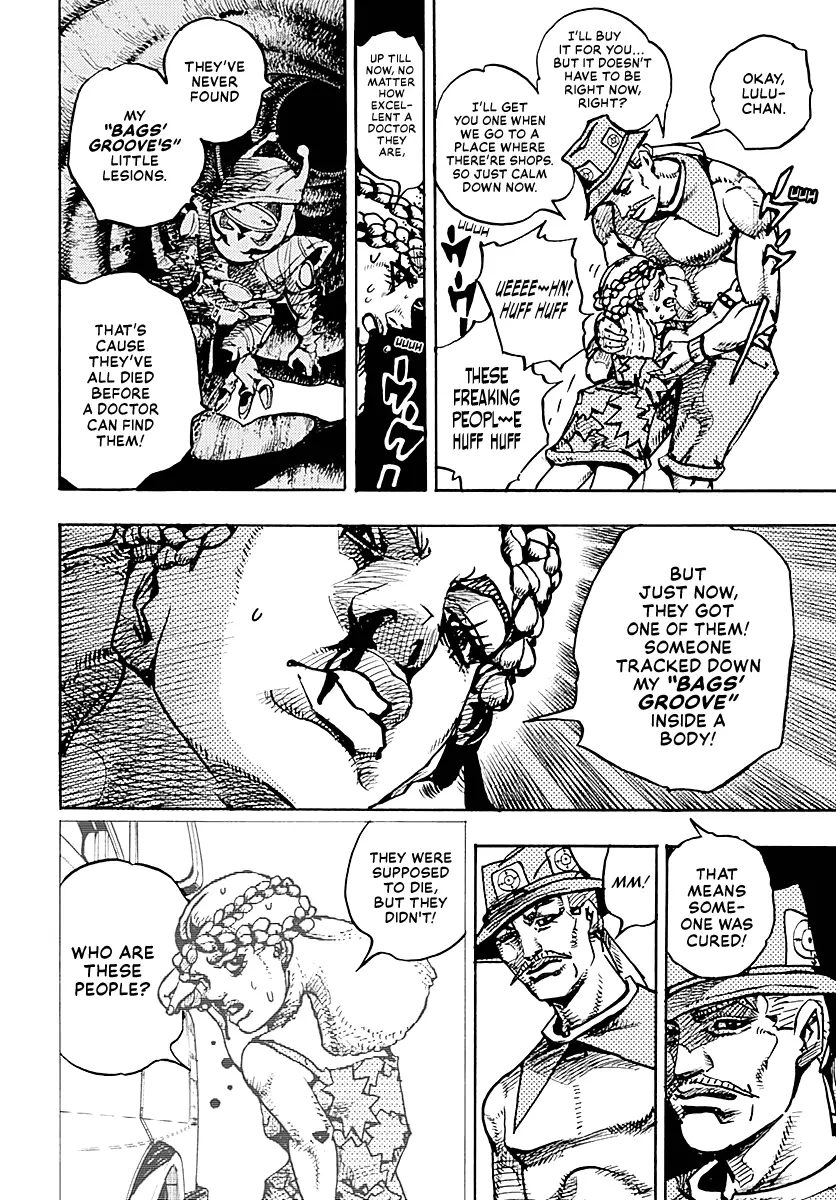 Jojo's Bizarre Adventure Part 9 - The Jojolands - Chapter 17: That Girl's Bags' Groove Part 2