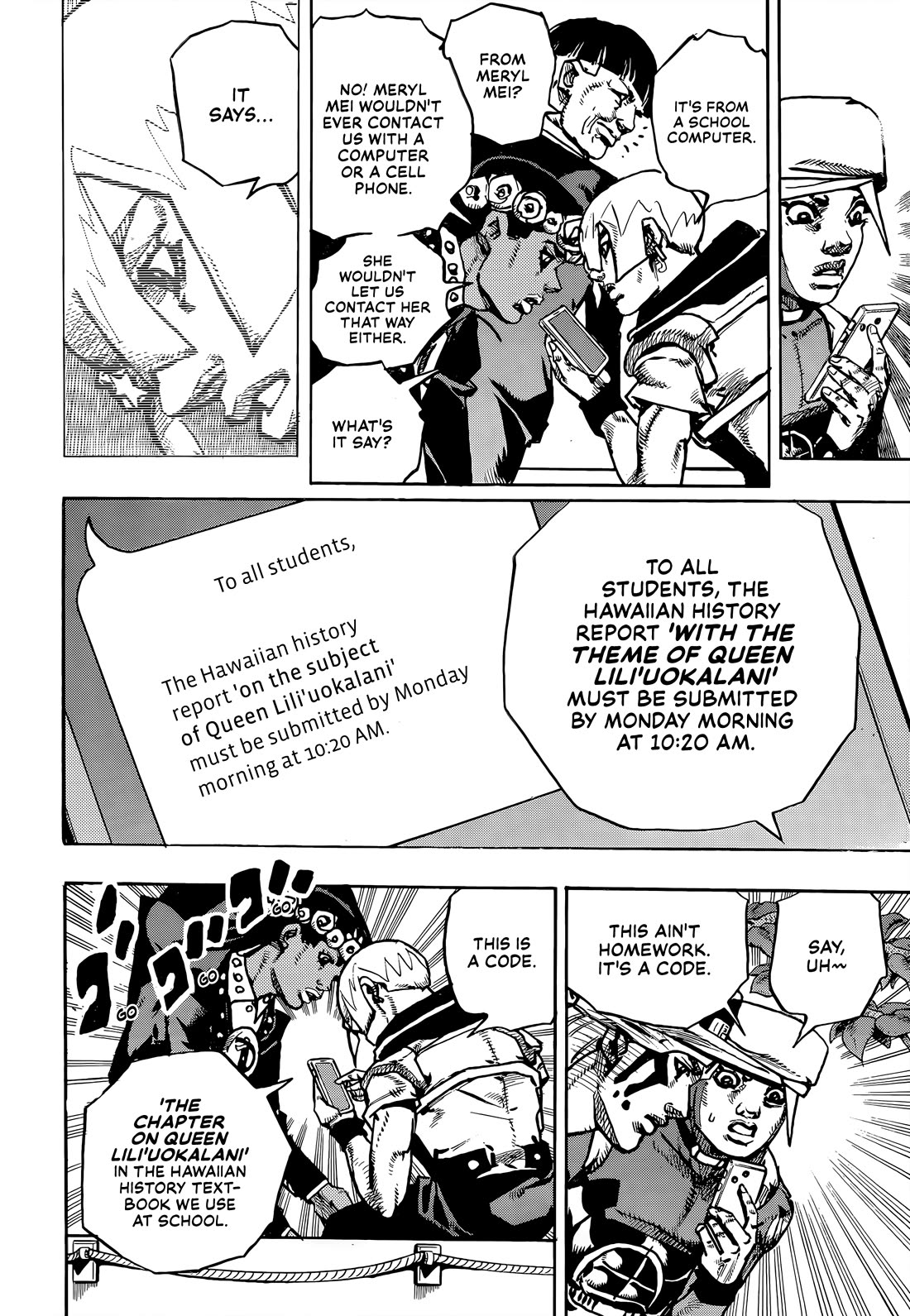 Jojo's Bizarre Adventure Part 9 - The Jojolands - Chapter 22: Dolphin Bank's Debt Collection Part 1