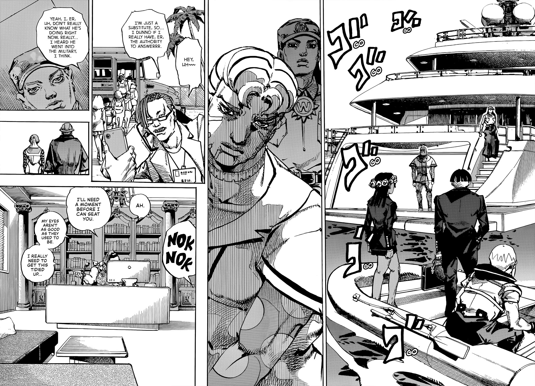 Jojo's Bizarre Adventure Part 9 - The Jojolands - Chapter 22: Dolphin Bank's Debt Collection Part 1