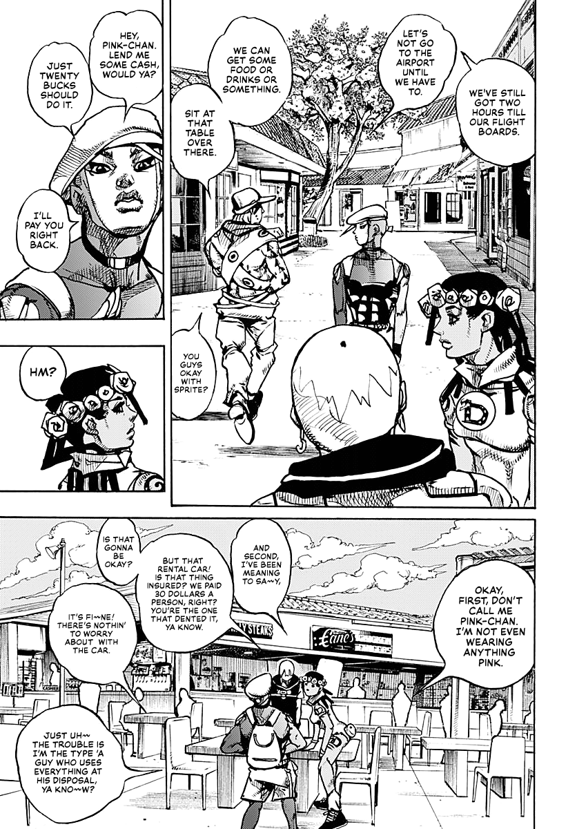 Jojo's Bizarre Adventure Part 9 - The Jojolands - Chapter 8: Let's Go Look At Luxury Watches