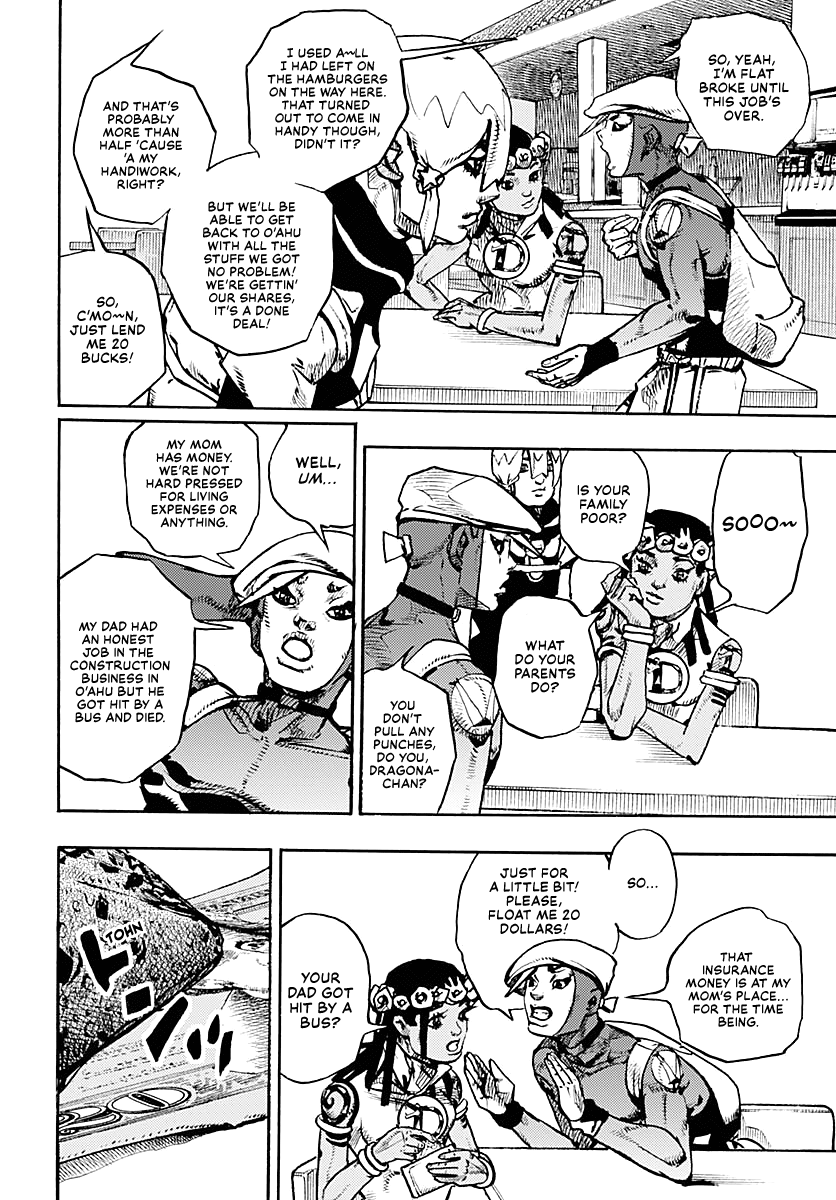 Jojo's Bizarre Adventure Part 9 - The Jojolands - Chapter 8: Let's Go Look At Luxury Watches