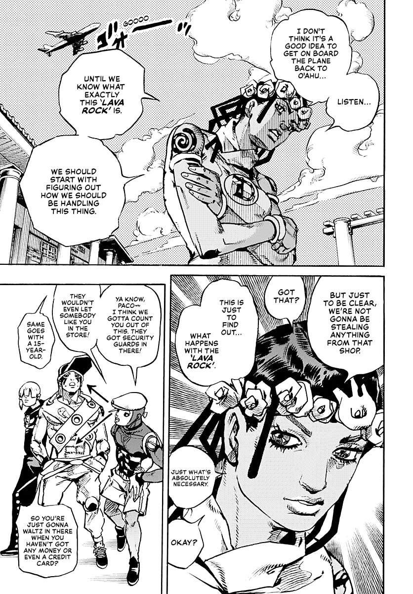 Jojo's Bizarre Adventure Part 9 - The Jojolands - Chapter 8: Let's Go Look At Luxury Watches