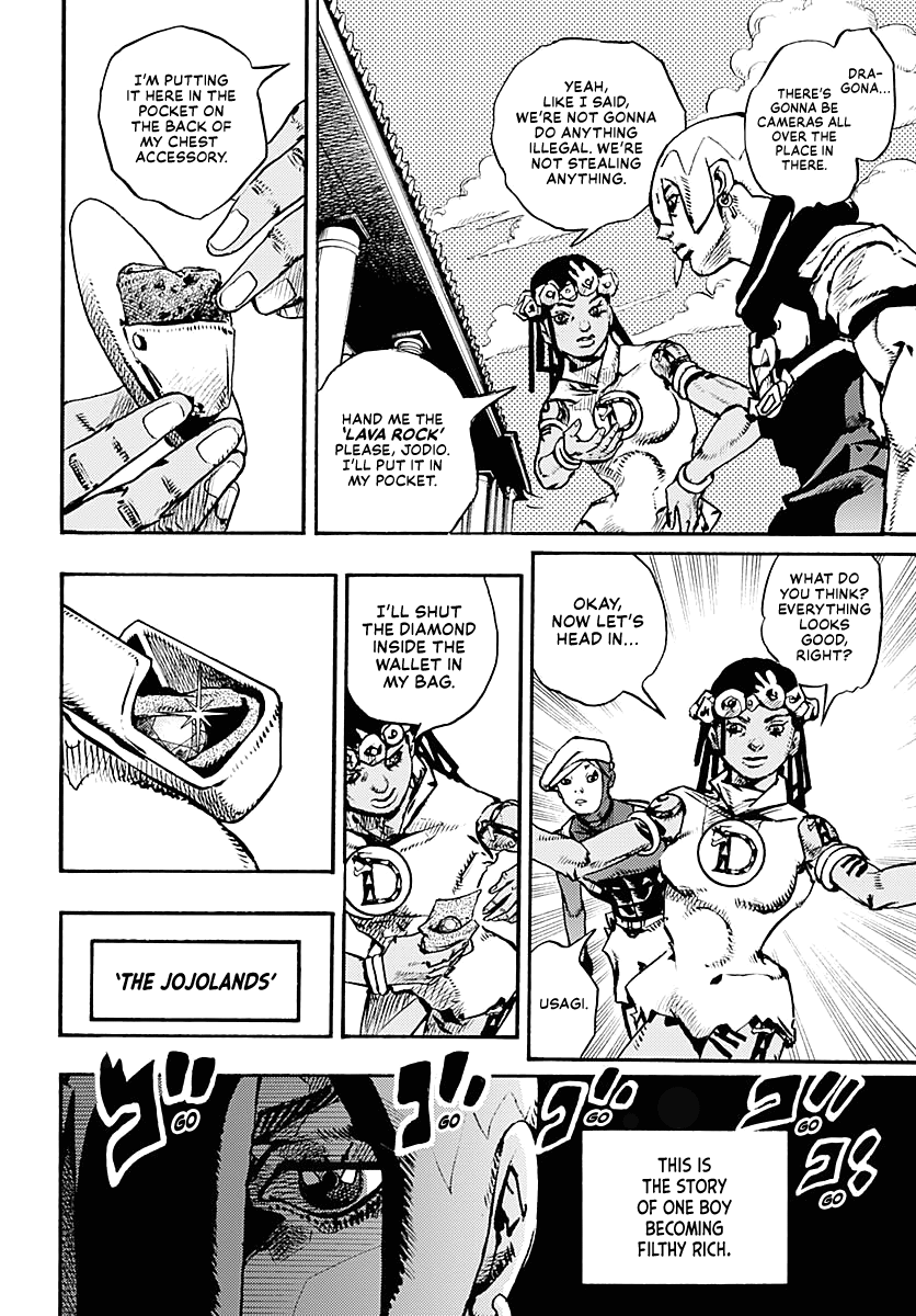 Jojo's Bizarre Adventure Part 9 - The Jojolands - Chapter 8: Let's Go Look At Luxury Watches